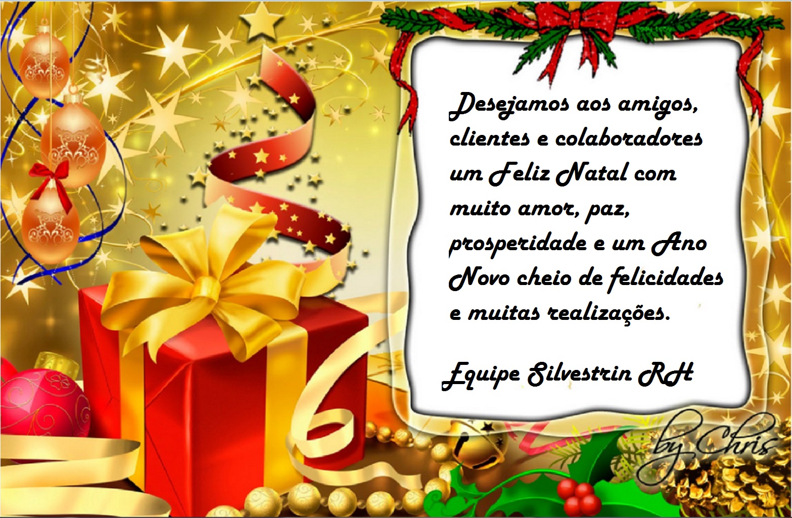 cartão de Natal Silvestrin 2015